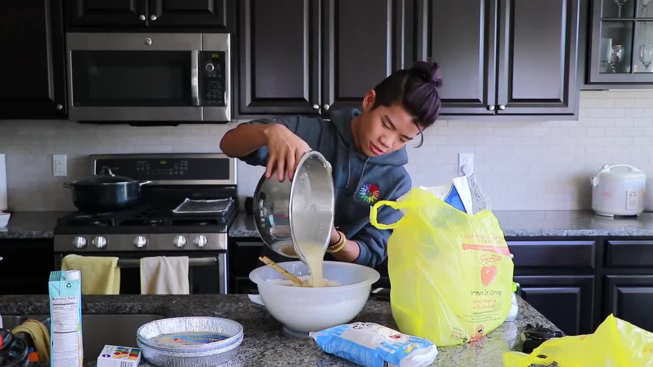 Baking a rainbow cake for my birthday because GAY