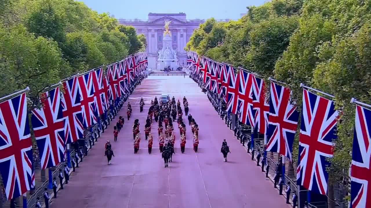 Queen's coffin left Buckingham Palace in London on Wednesday for the final time as it began its journey to Westminster Hall, where the late monarch will lie in state for four days.