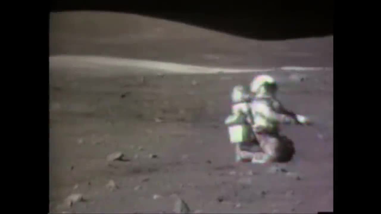 Astronauts falling on the Moon, NASA Apollo Mission Landed on the Lunar Surface - WWW