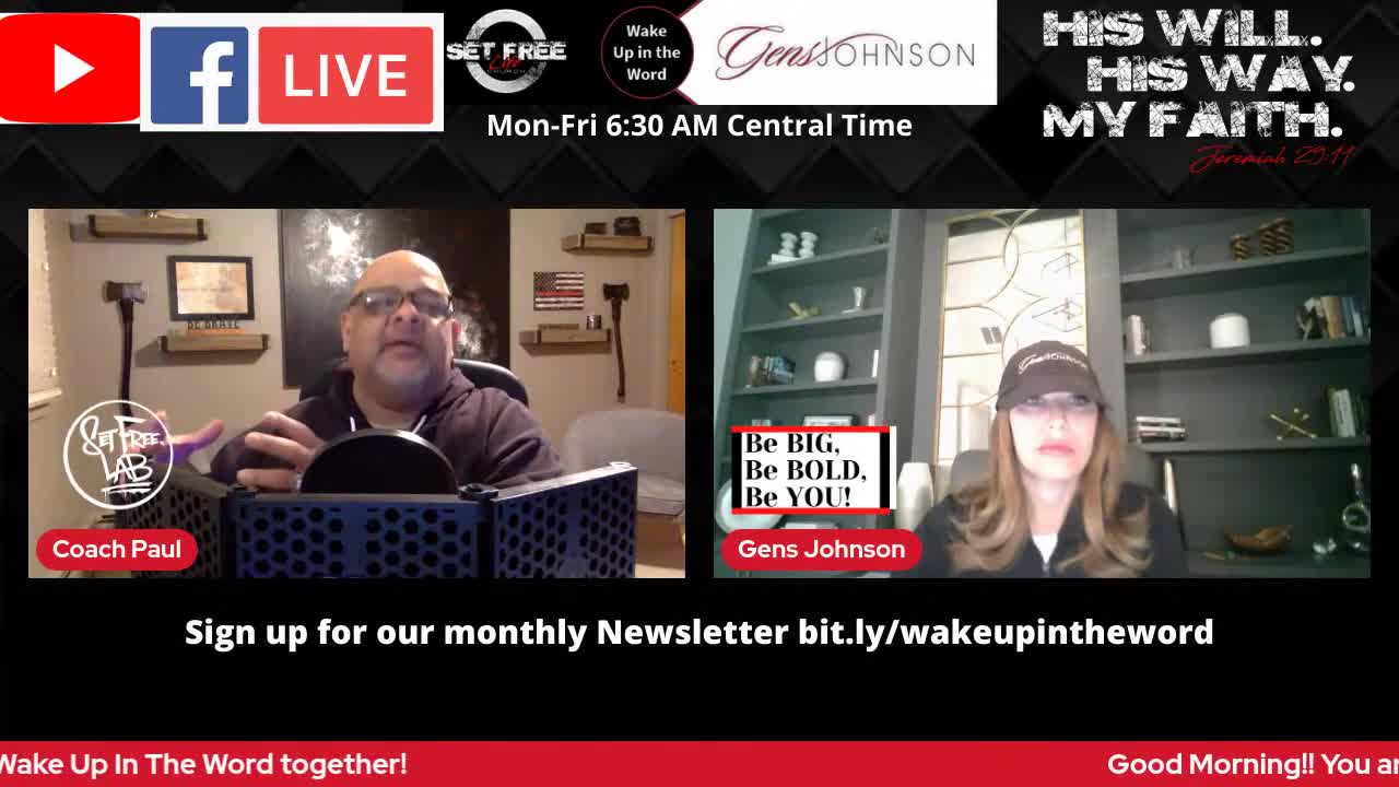 E.164 "Wake Up In The Word" with Pastor Paul & Gens Johnson, The Mindset Master