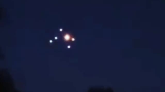 UFO sighting in night sky