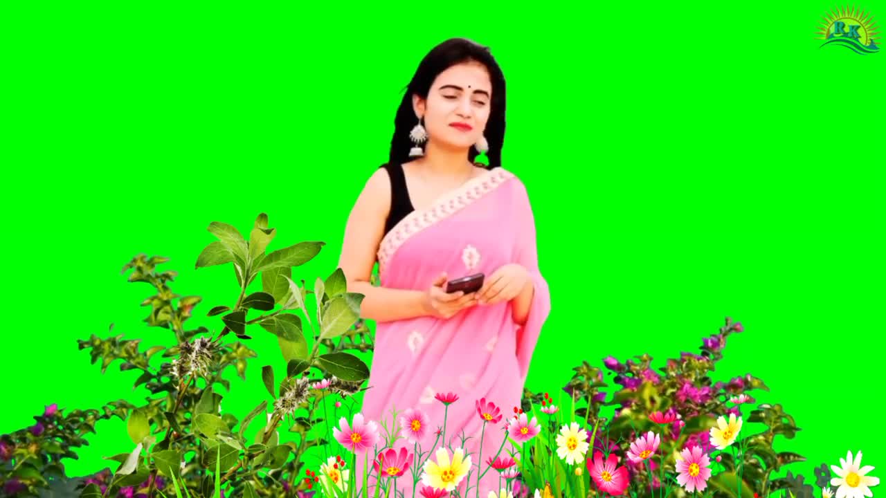 beautiful girl saree mein ❤️ green screen video