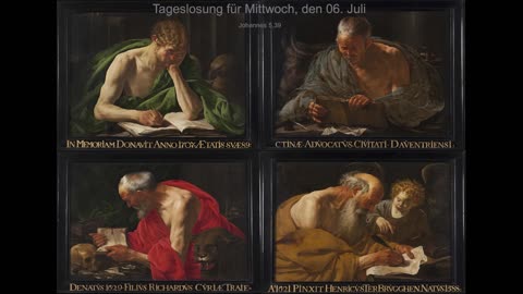 Tageslosung für Mittwoch, den 06. Juli