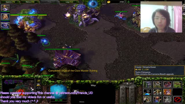 Warcraft3 frozenthrone classic nightelf campaign chp7 hard attempt failed
