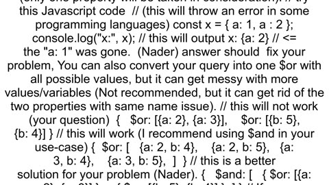 MongoDB Multiple or operations