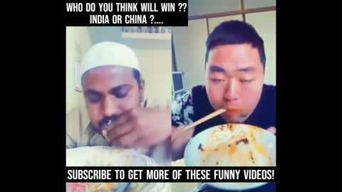 India vs China ...Funny Eating competition