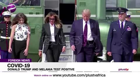 Reaction donald trump and Melanie test positive