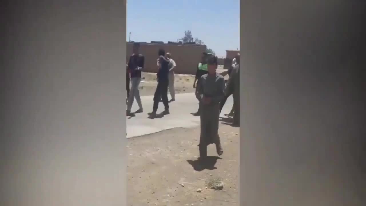 U.S. Army Convoy not Allowed to cross Farfara village in Haseka Province