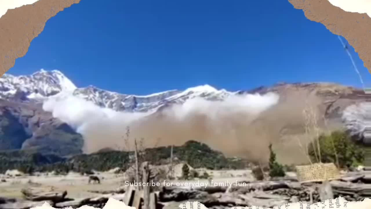 Huge snowslides took place in mountain region