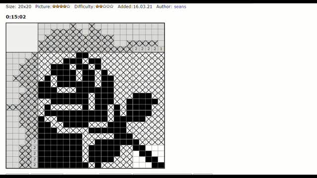 Nonograms - Rose 2