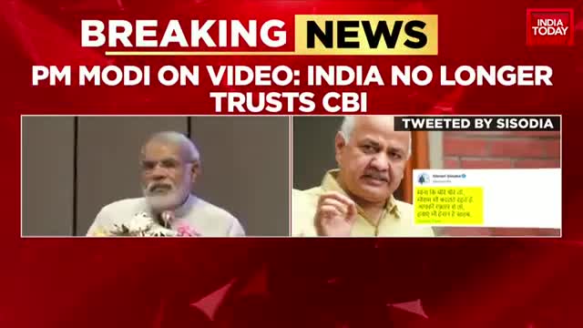 Delhi Deputy CM Manish Sisodia Attack PM Modi Share Old Video Of PM Modi Attacking CBI Raids