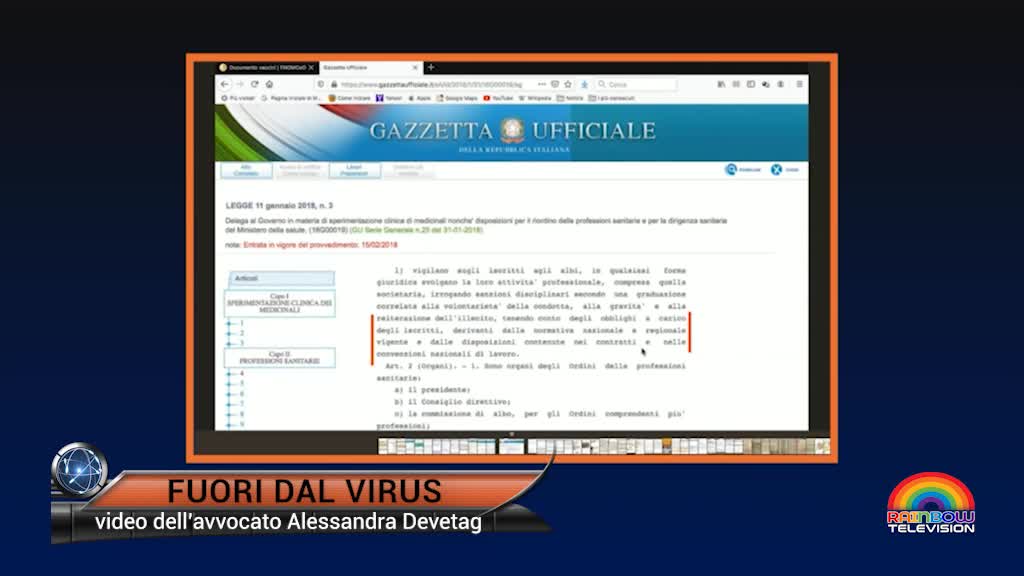 FUORI DAL VIRUS n°122: Vaccino: medici e ricatti - Dr.ssa Barbara Balanzoni -