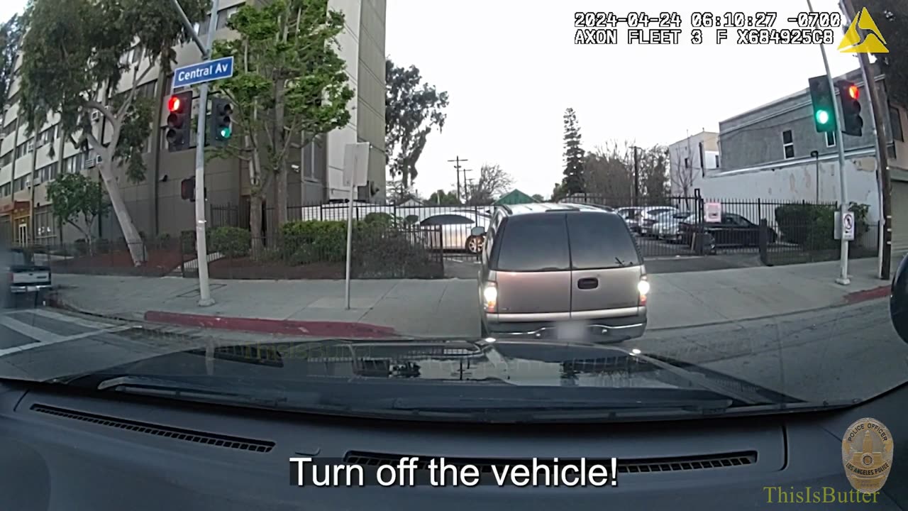LAPD pursues a burglary suspect who later died in the hospital after hitting, killing a bicyclist