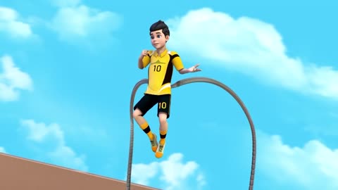 Footbaal kids cartoon match