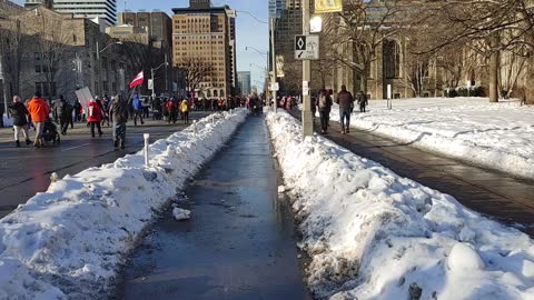 Raw Recording: DT Toronto Trucker Protest Pt 14