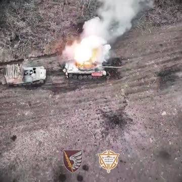 UA Perum group uses drones to defend against RU armor and infantry