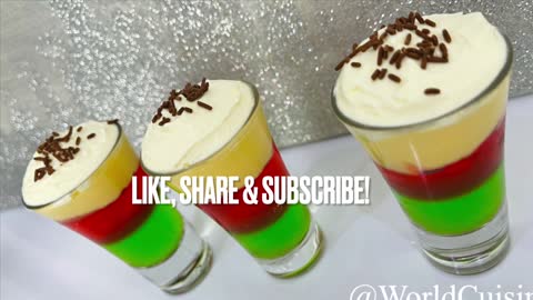 Trifle Dessert Shooters Mini colourful Jelly