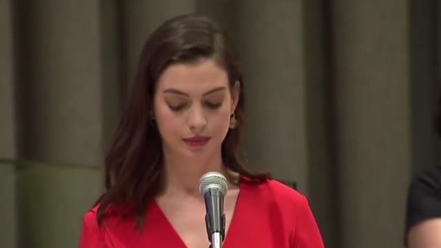 Why give Men paid maternity leave Listen to Anne Hathaway's speech