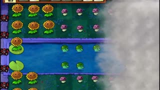 Plants vs Zombies Aventura Niebla Nivel 4 1
