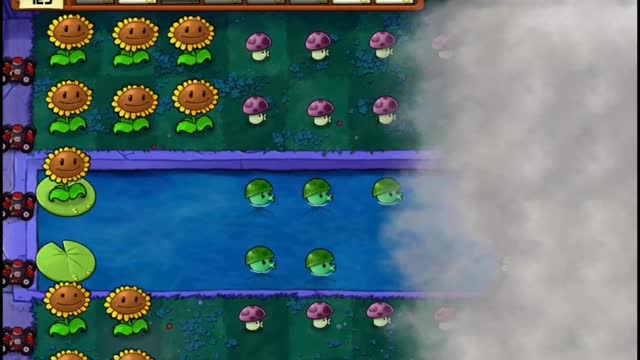 Plants vs Zombies Aventura Niebla Nivel 4 1