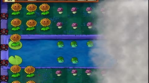 Plants vs Zombies Aventura Niebla Nivel 4 1