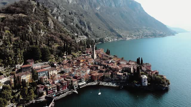 Lake Houses Hill Mountain Boat Air Alps