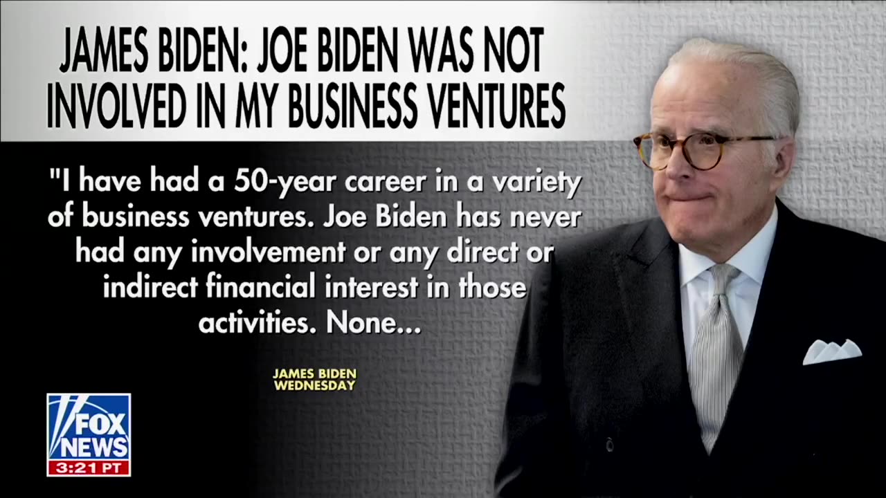 James Biden Contradicted Testimony