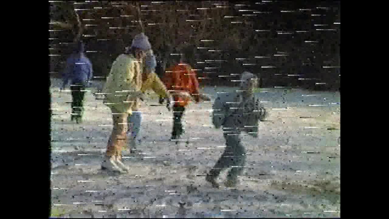 Ice skating westwood pond - 1987