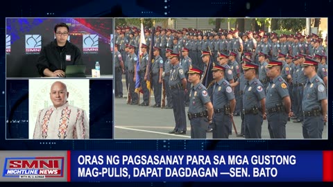 Oras ng pagsasanay para sa mga gustong mag-pulis, dapat dagdagan —Sen. Bato