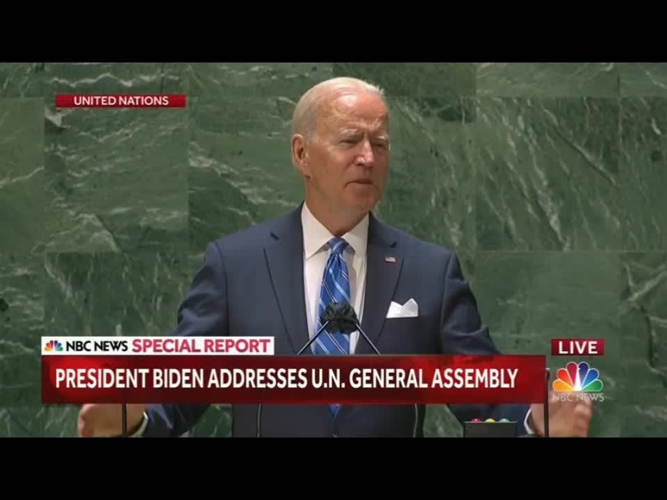 BREAKING NEWS-biden addresses 76th U.N. general assembly