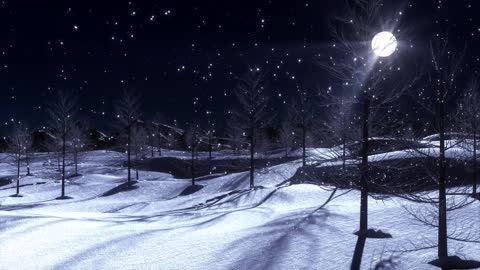 Meditation, Relaxing, Soothing, Stress Relief Snowfall