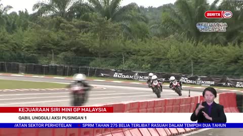 5 JUN 2022 – BERITA PERDANA – KEJUARAAN SIRI MINI GP MALAYSIA ; QABIL UNGGULI AKSI PUSINGAN 1