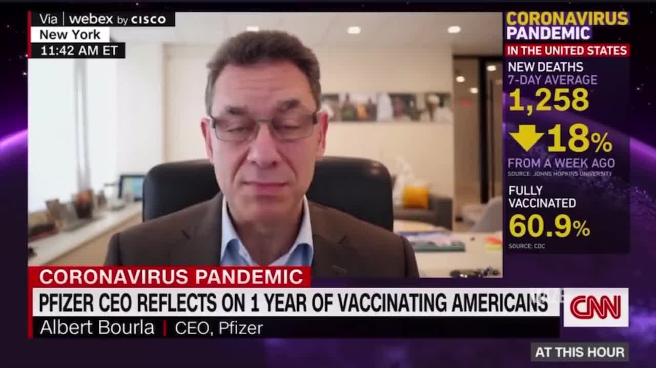 Pfizer CEO - Snake Oil salesman keeps changing vax claims