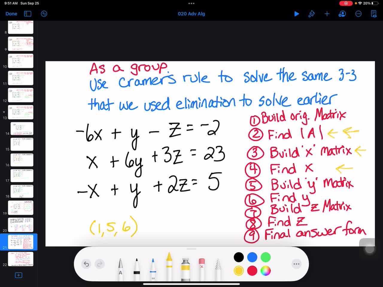 020 Advanced Algebra