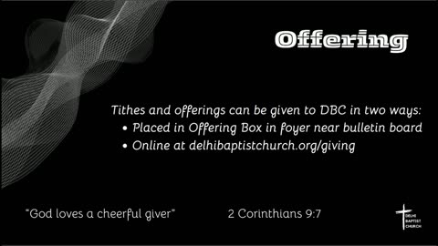 Delhi Baptist Church Service