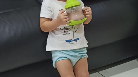 Drinking Chocolate Milk