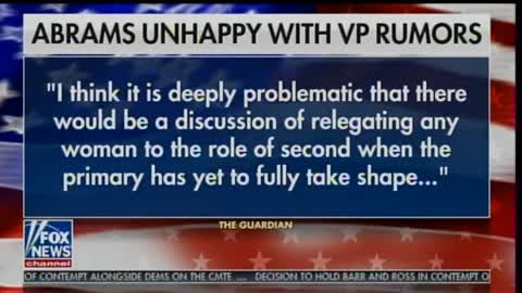 Tucker Carlsons slams Stacey Abrams for her entitlement