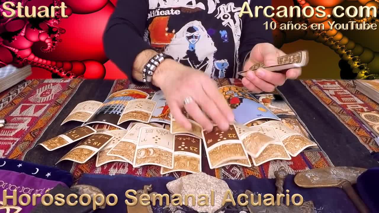 ACUARIO FEBRERO 2018-08-18 al 24 Feb 2018-Amor Solteros Parejas Dinero Trabajo-ARCANOS.COM