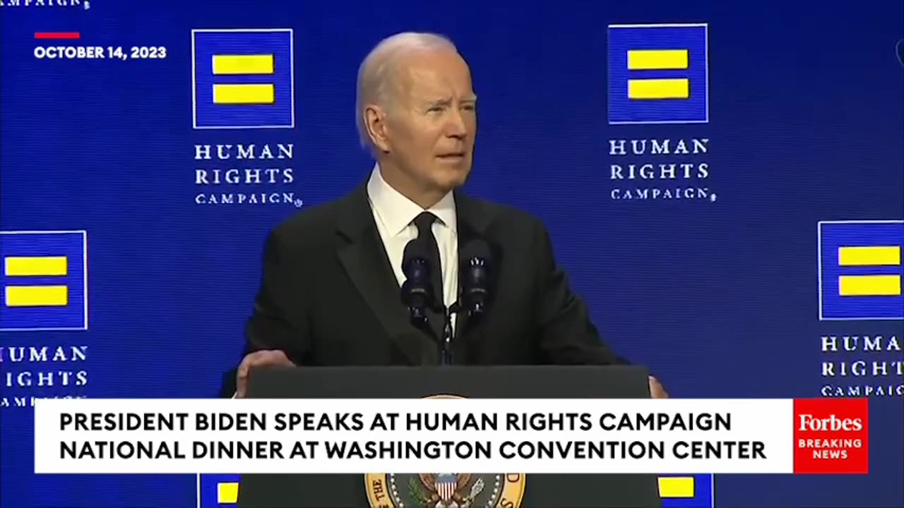 Pro-Palestinian Protester Calling For Ceasefire Interrupts Biden During His Speech To LGBTQ+ Event