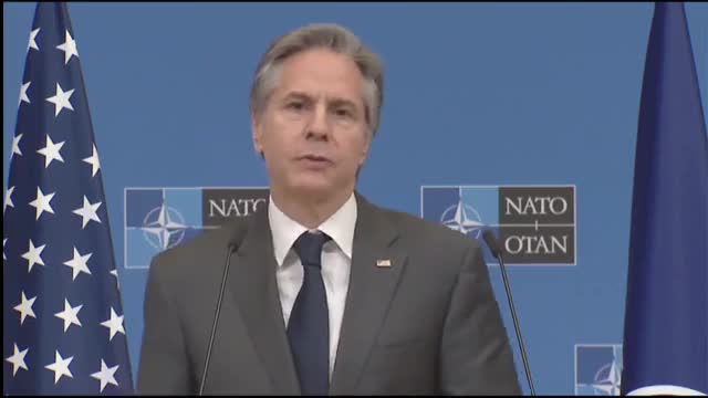 Sec. Blinken Speaks At NATO HQ As Russia Is Suspended From U.N. Human Rights Council