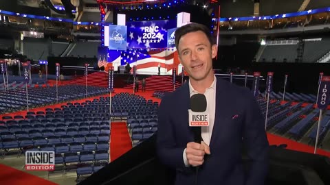 Donald Trump Supporters Wear Ear Bandages at 2024 RNC.mp4