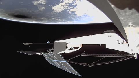 View of the eclipse from orbit
