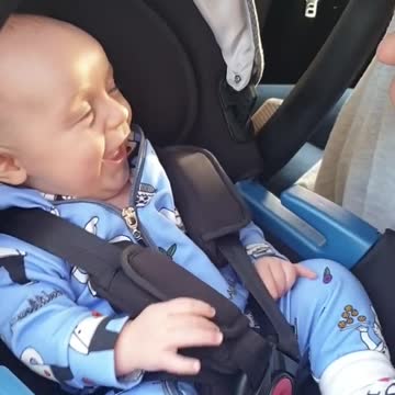 Sweet Baby Laughs Out Loud For The First Time
