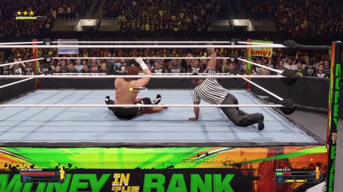 BlackMonkTheGamer - WWE 2K24 - Bron Breakker VS Sami Zayn Money in the Bank PPV Match