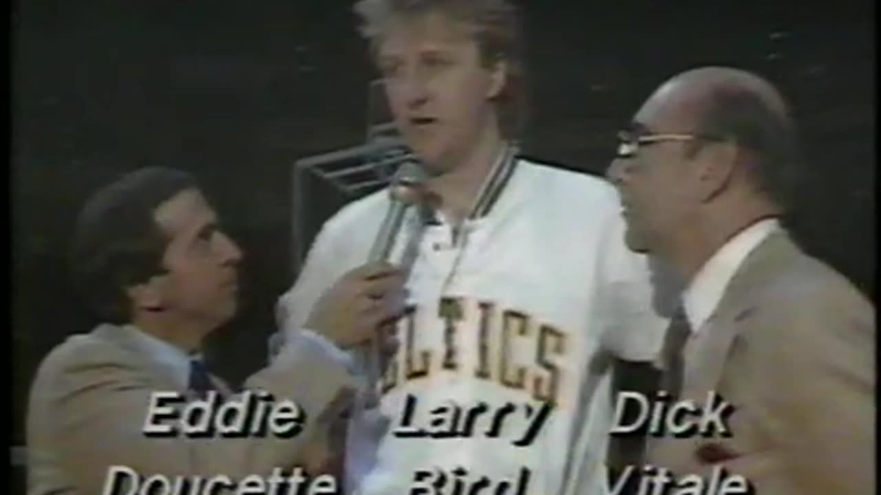 February 23, 1986 - Larry Bird Postgame Interview After Triple-Double