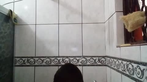 Recorded taking a shower