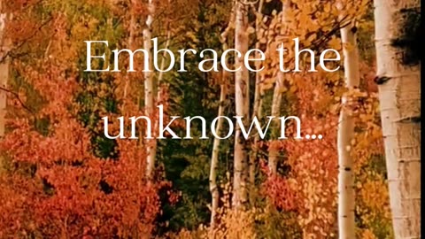 Embrace the unknown #MotivationMonday #Inspiration #PositiveVibes