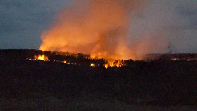 Wildfire or controlled BURN