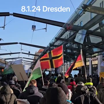 8/1/24 - DRESDEN GERMANY UP IN PROTEST