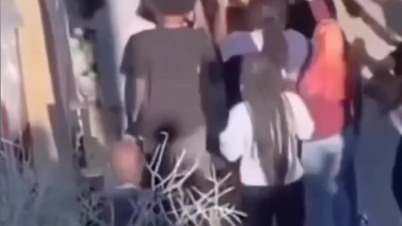 Hero Saves A Person From Violent Mob.